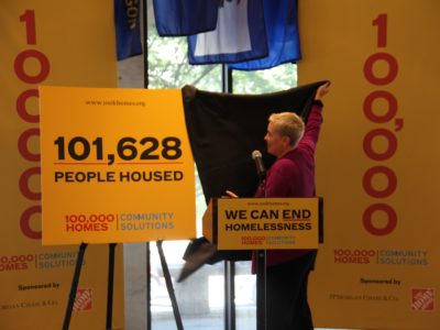 Becky Kanis unveils the results of the 100,000 Homes Campaign