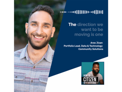 Aras Jizan on the “How To Citizen" podcast with with Baratunde Thurston